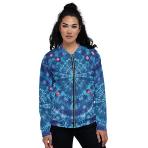 'Out of the Blue' Unisex Bomber Jacket (Polyester)