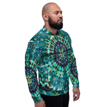 Load image into Gallery viewer, &#39;Peacock Throne&#39; Unisex Bomber Jacket (Polyester)