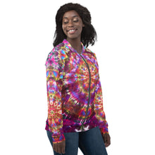 Load image into Gallery viewer, &#39;Transcendant Orchidaceae&#39; Unisex Bomber Jacket (Polyester)