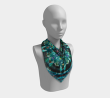 Load image into Gallery viewer, Mandala Scarf 100% Natural Silk #6299 - &#39;Peacock Throne&#39;