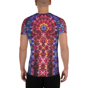 Cosmic Portal' - Art Print Men's Athletic T-shirt (Body fitted)