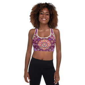 Fall Phantasm' Padded Sports Bra – Courtenay Tie Dye