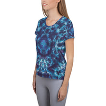 Load image into Gallery viewer, Heavenly Host&#39; All-Over Print Women&#39;s Athletic T-shirt (Slim Fit)