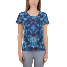 Load image into Gallery viewer, Heavenly Host&#39; All-Over Print Women&#39;s Athletic T-shirt (Slim Fit)