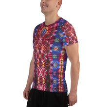 Load image into Gallery viewer, Cosmic Portal&#39; - Art Print Men&#39;s Athletic T-shirt (Body fitted)