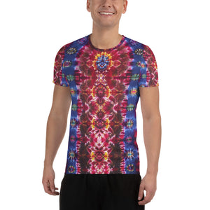 Cosmic Portal' - Art Print Men's Athletic T-shirt (Body fitted)