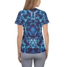 Load image into Gallery viewer, Heavenly Host&#39; All-Over Print Women&#39;s Athletic T-shirt (Slim Fit)