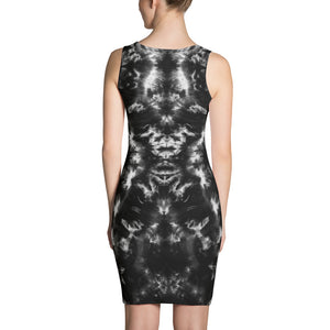 Gargoyle Guardian' B&W Sublimation Cut & Sew Dress