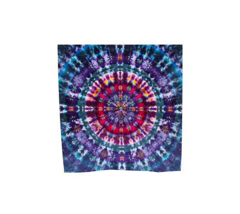 Mandala Scarf 100% Natural Silk #5991 - 'Neptune's Flower'