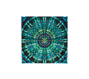 Mandala Scarf 100% Natural Silk #6299 - 'Peacock Throne'