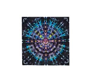 Mandala Scarf 100% Natural Silk #5807 - 'Orion's Crown'